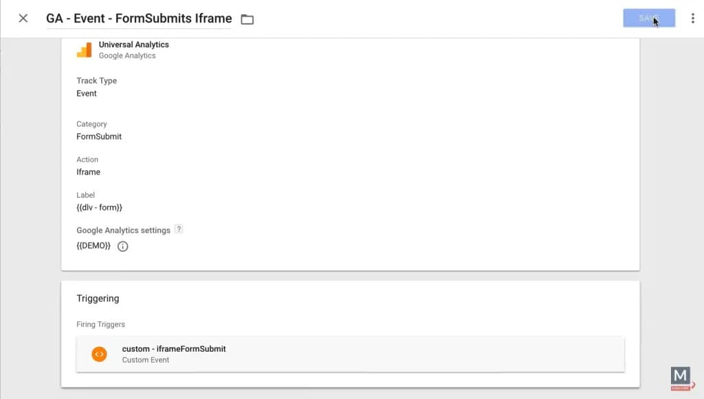 Enviando os dados do iframe para o Google Analytics