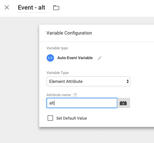 Variables > Auto-event Variable