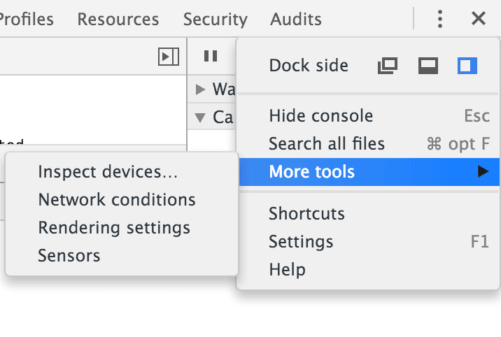 Usando a ferramenta Sensors do Developer Tools