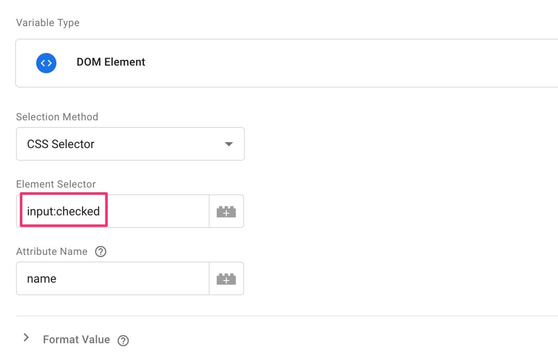 Uso de um seletor CSS