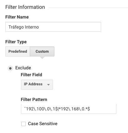 Filtro interno de IP usando Regex