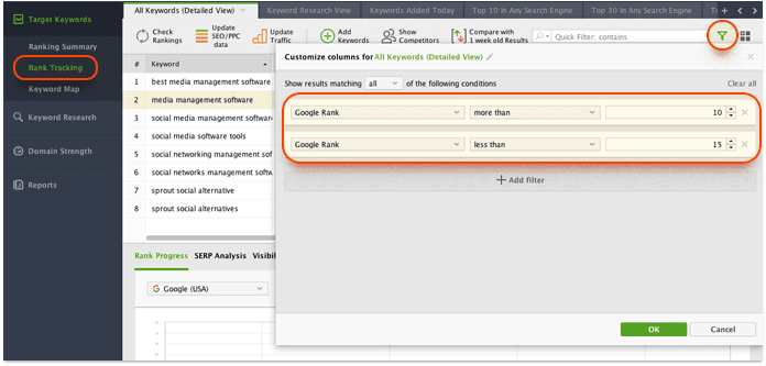 Crie links nas páginas com maior PageRank para páginas mais fracas