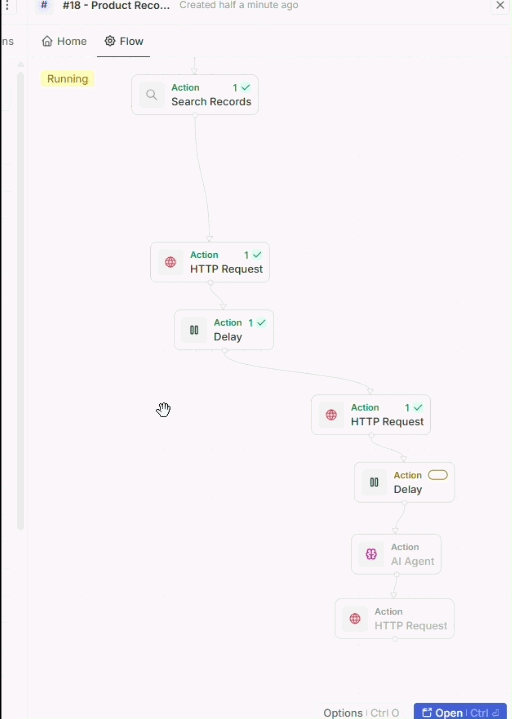 Fluxo de Automação no Twenty CRM