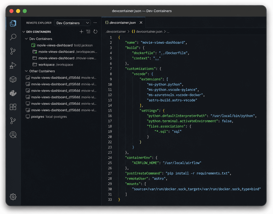 VS Code Dev Container